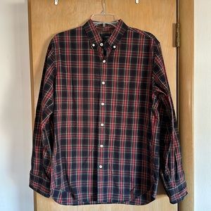 Plaid Cotton Poplin Shirt